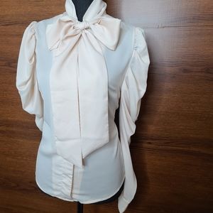 Neck Tie Blouse